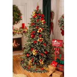 Choinka sztuczna ŚWIERK JAPOŃSKI 250 cm MIX PE + PVC (ośnieżona)