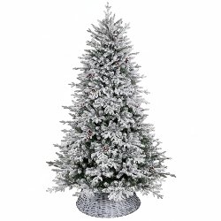 Choinka sztuczna ŚWIERK TATRZAŃSKI 220 cm MIX PE + PVC (ośnieżona, samorozkładająca)