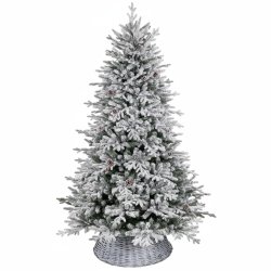 Choinka sztuczna ŚWIERK TATRZAŃSKI 180 cm MIX PE + PVC (ośnieżona, samorozkładająca)
