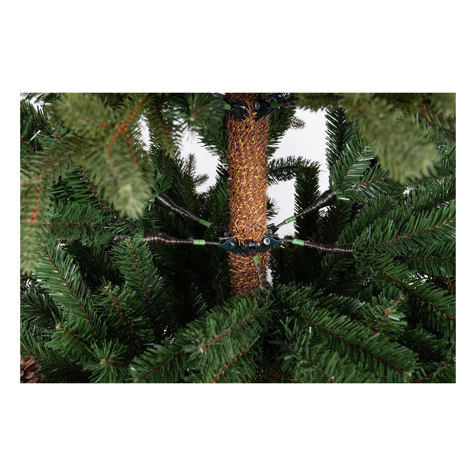 Choinka sztuczna ŚWIERK NORWESKI 220 cm MIX PE + PVC (samorozkładająca)
