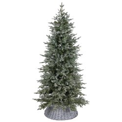 Choinka sztuczna ŚWIERK ARKTYCZNY SLIM 180 cm MIX PE + PVC (wąska, ośnieżona)