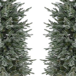 Choinka sztuczna ŚWIERK ARKTYCZNY SLIM 220 cm MIX PE + PVC (wąska, ośnieżona)