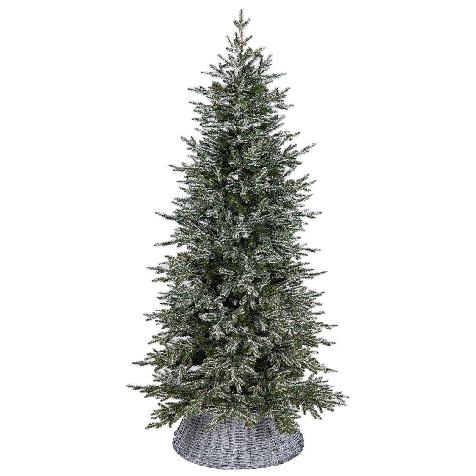 Choinka sztuczna ŚWIERK ARKTYCZNY SLIM 250 cm MIX PE + PVC (wąska, ośnieżona)